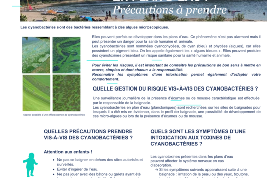 Alerte cyanobactéries – Lac de l’Uby